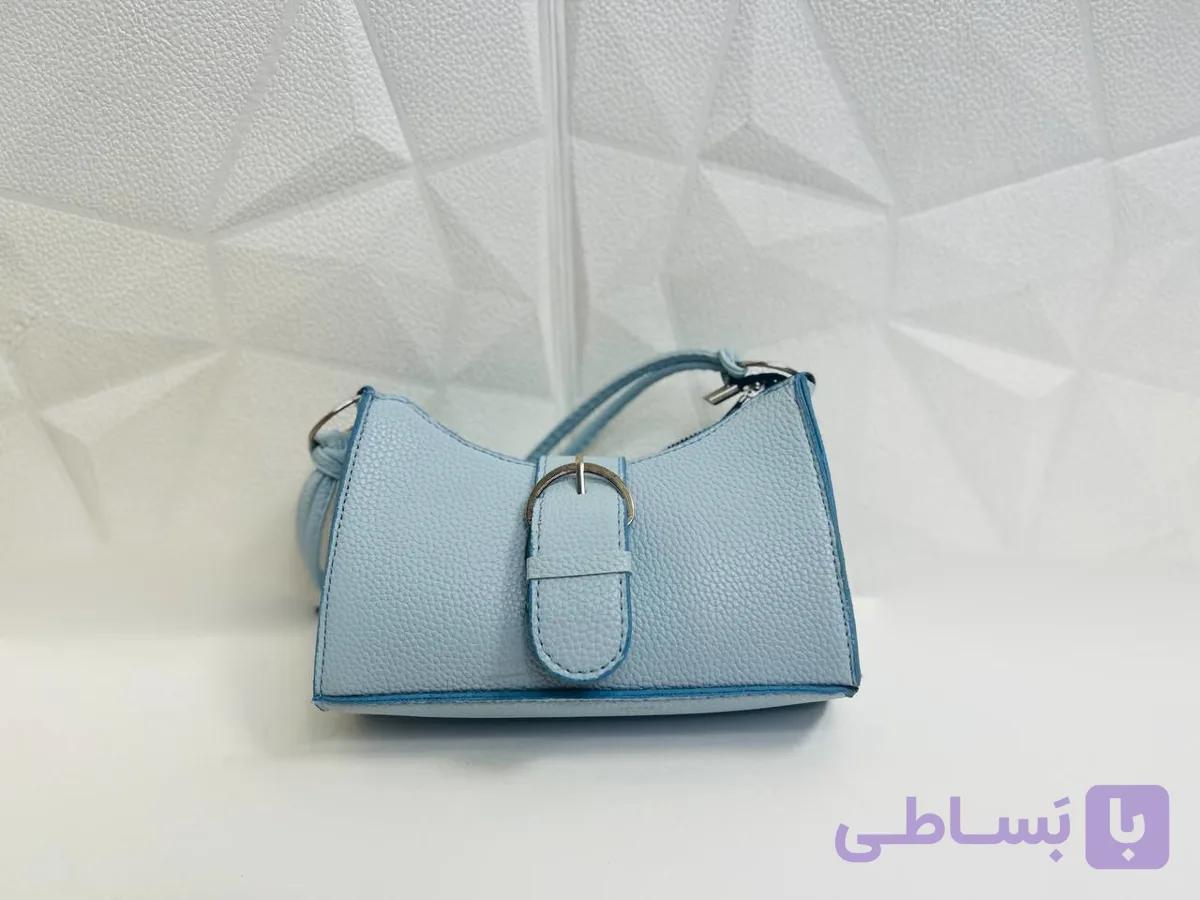 کیف زنانه قفل کمربندی کد b211 — تصویر 1