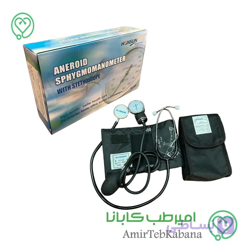 فشارسنج عقربه ای هانسون با گوشی دو پاویون مدل Honsun HS-50B — تصویر 1