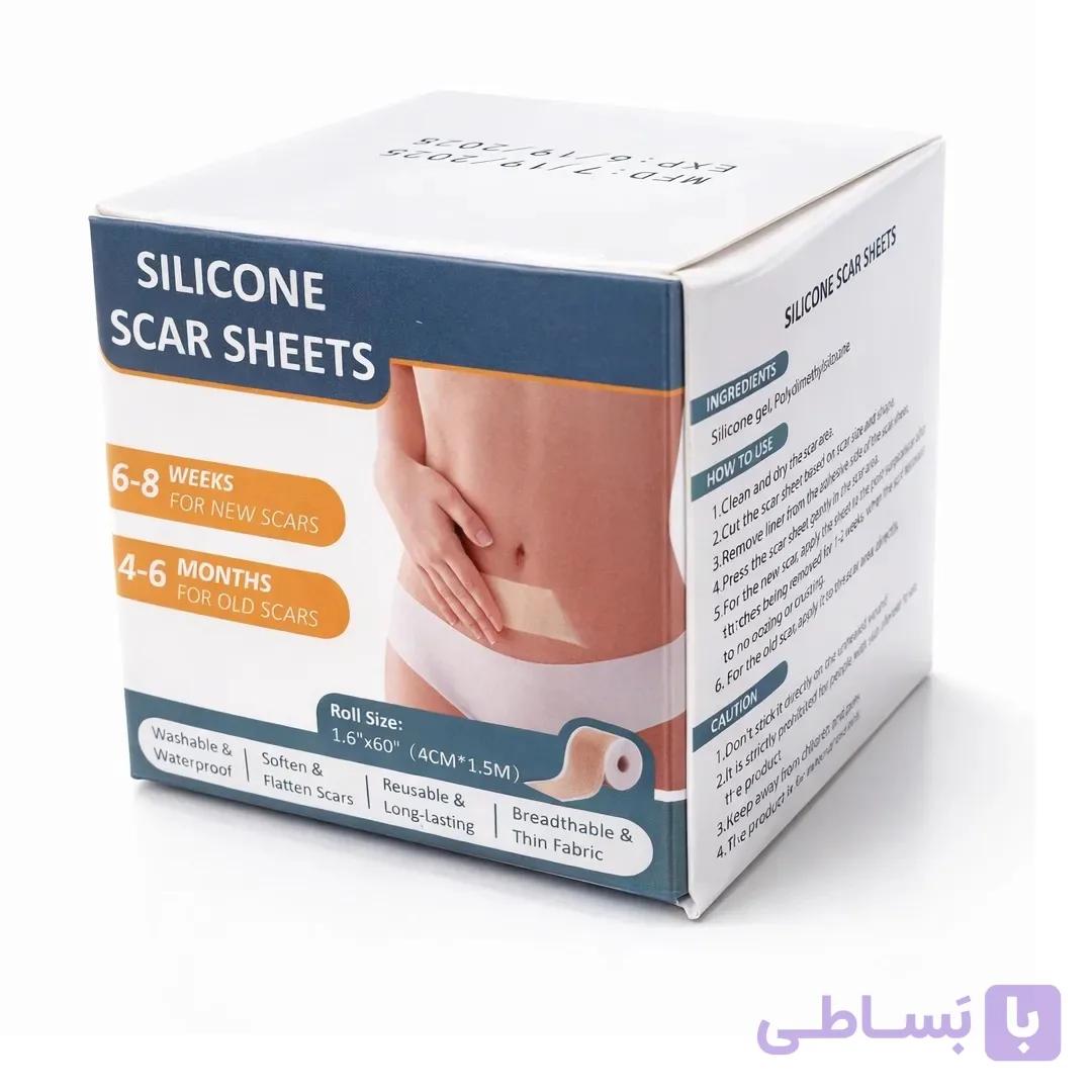 چسب نوار سیلیکونی ترمیم اسکار جای زخم و بخیه — تصویر 1