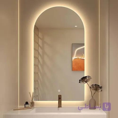 آینه بک لایت گنبدی برند Barzin