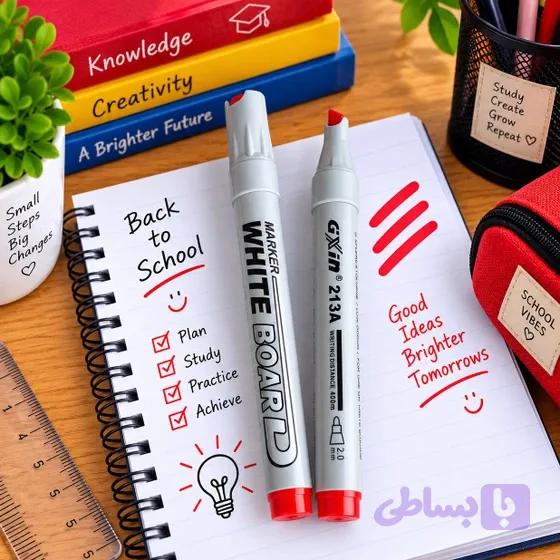 ماژیک وایت برد جیکسین نوک گرد قرمز