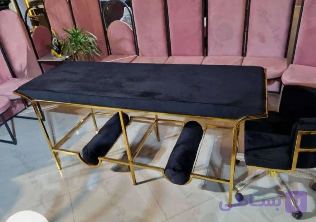 تخت مژه دو کوسن آرایشگاهی — تصویر 1