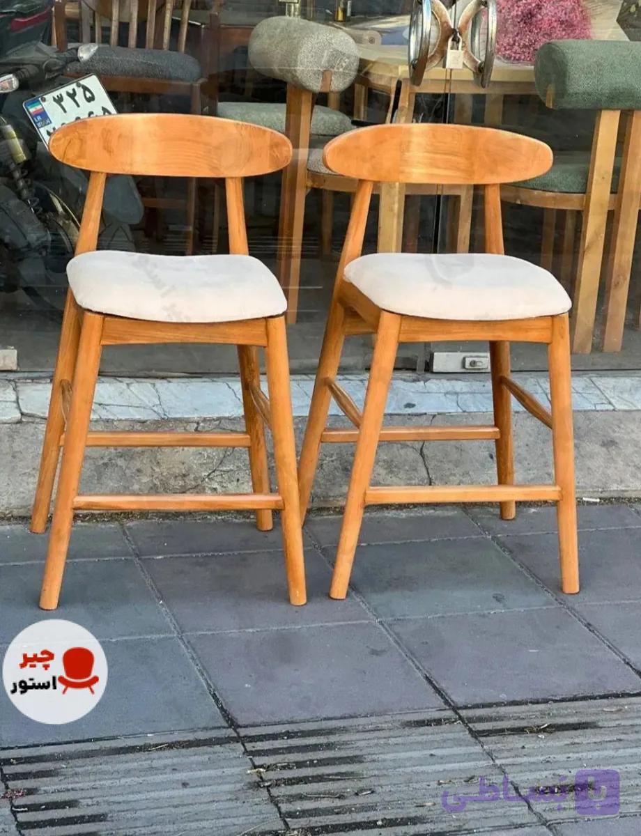 صندلی چوبی راش مدل وان — تصویر 1