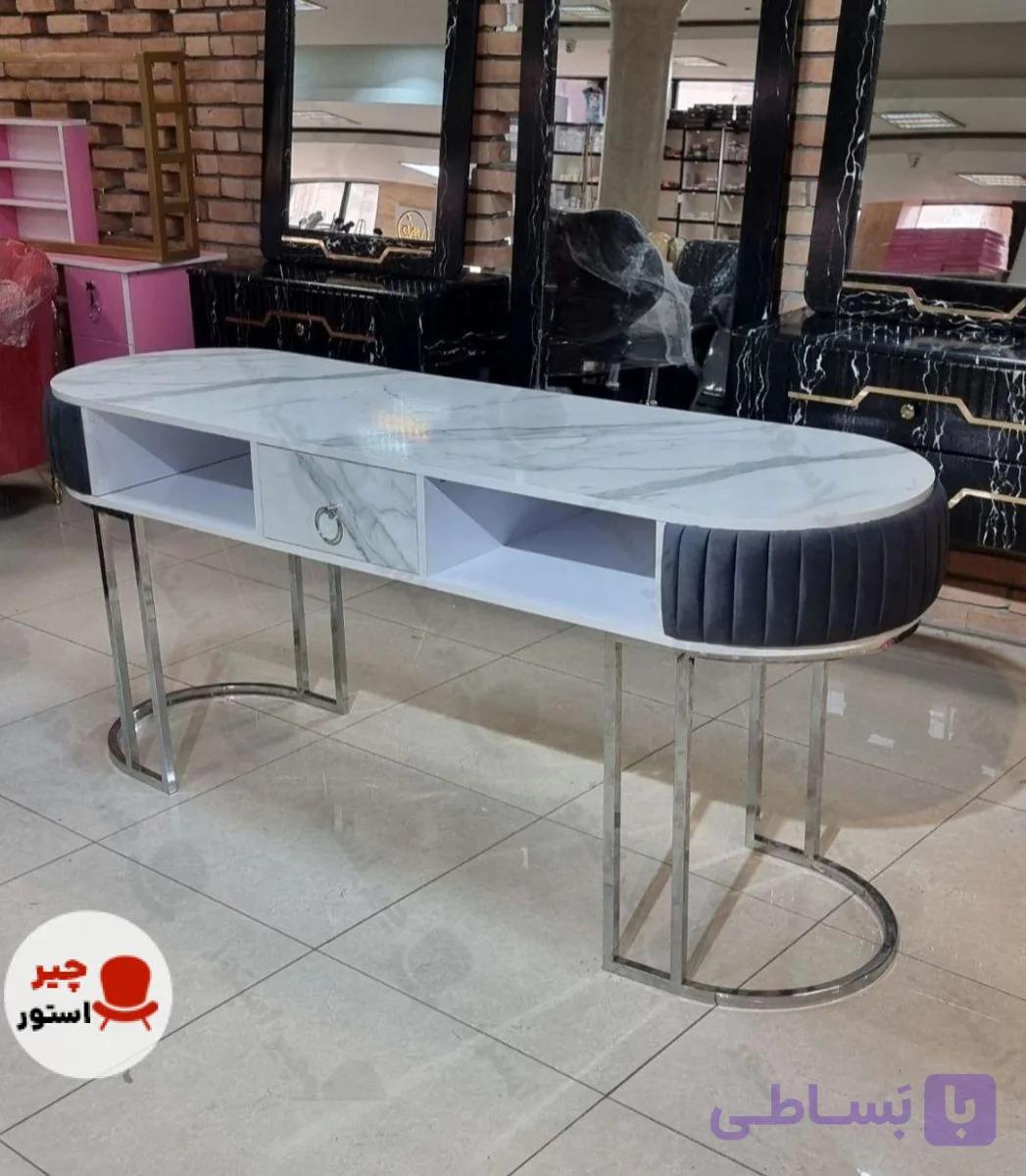 میز ناخن بیضی پارچه ای — تصویر 1