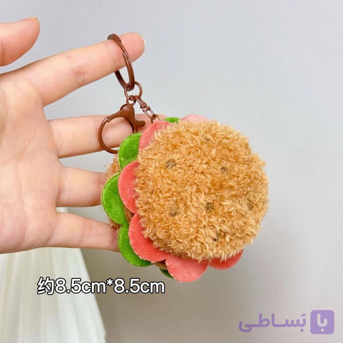 آویز جاکلیدی ساندویچی و همبرگری - موجود: ساندویچ رژیمی قهوه‌ای گوگولند