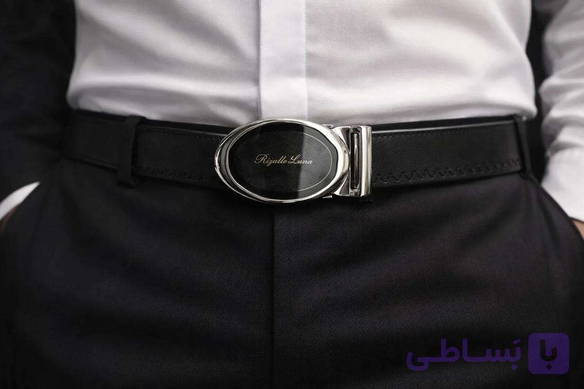 کمربند ریلی فوم درجه‌یک مردانه رنگ طلایی صفحه شیشه ای