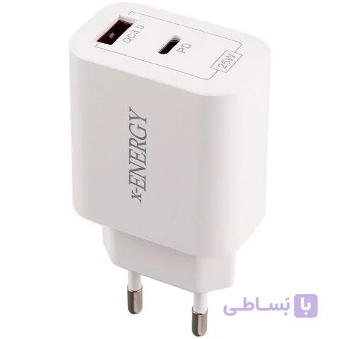 شارژر دیواری فست 25W مدل X-525 برند X-Energy