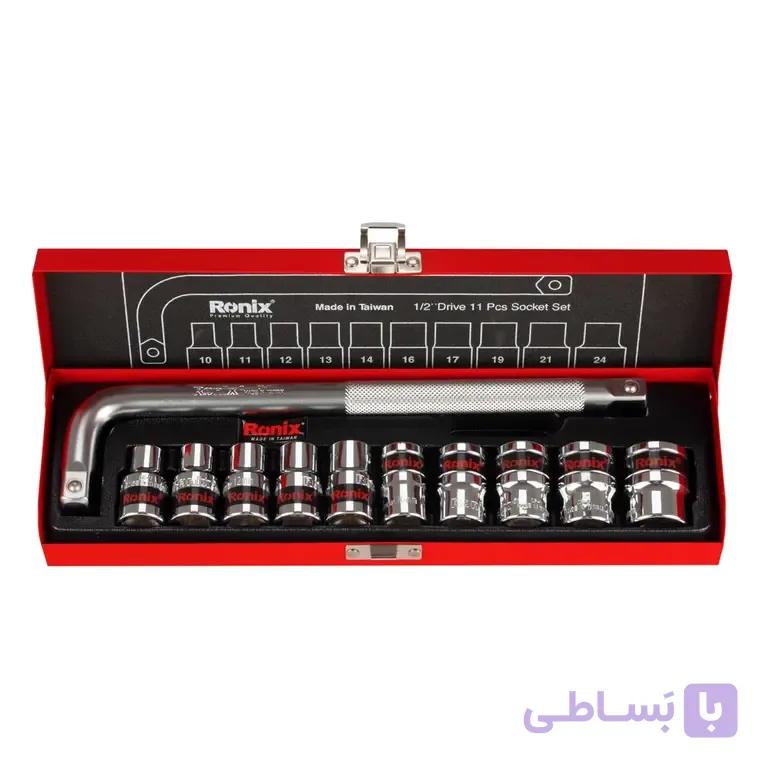 مجموعه 11 عددی آچار و سری بکس رونیکس مدل RX-2610