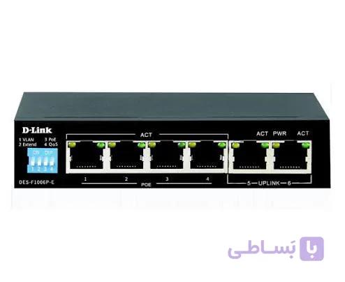 سوئیچ شبکه  D-Link DES-F100P-E Poe — تصویر 1