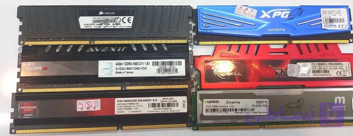 رم کامپیوتر میکس برند DDR3 4G 1600MHz هدسینک دار — تصویر 1