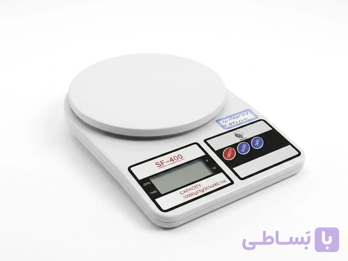 ترازوی آشپزخانه ی سفید — تصویر 1