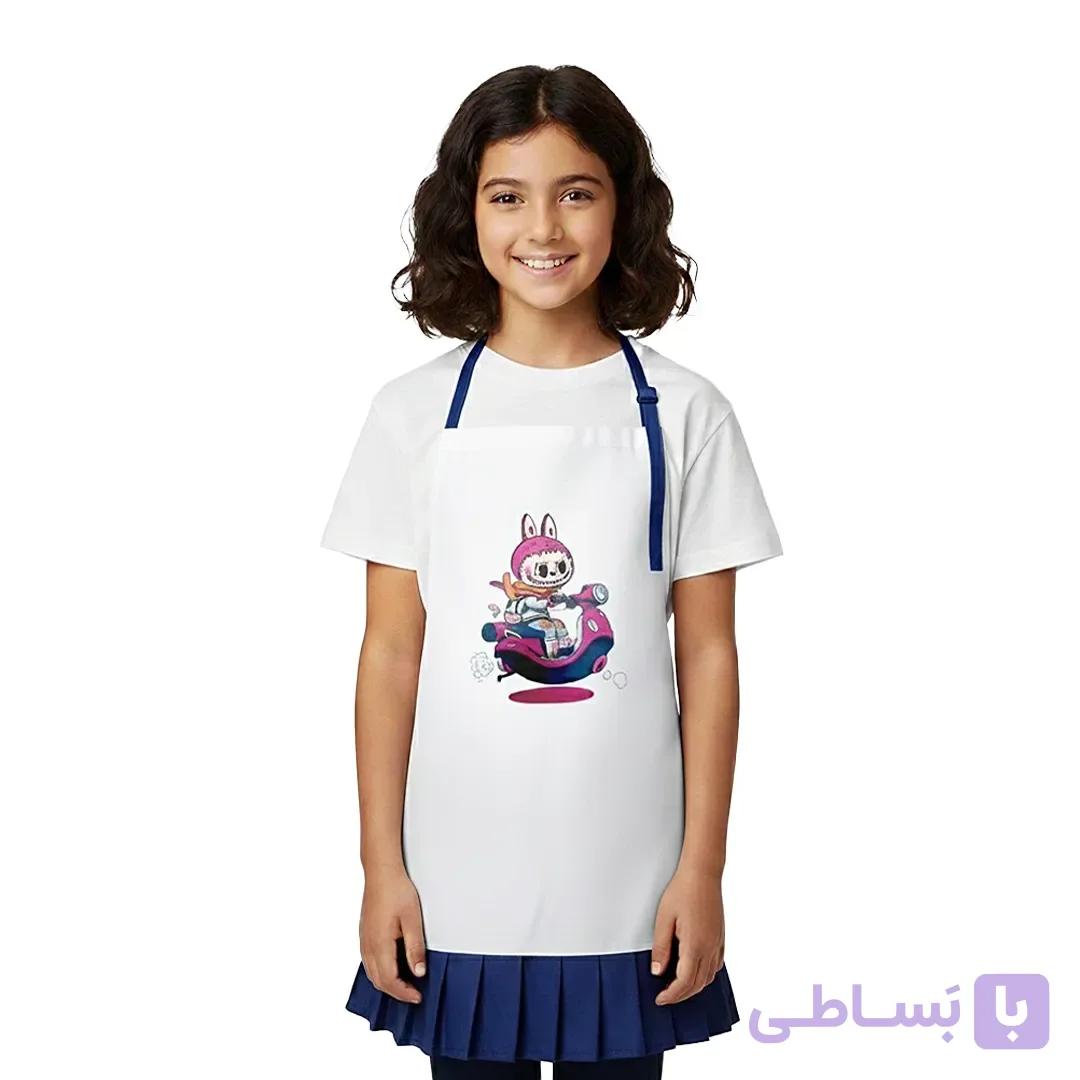 پیشبند چاپی چین دار کودک و نوجوان — تصویر 1