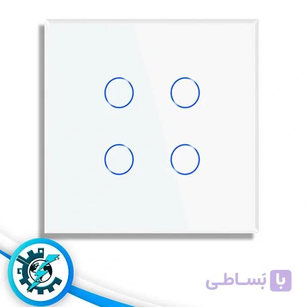 خرید و قیمت کلید 2 پل هوشمند تویا TUYA وایفای و زیگبی (لمسی)