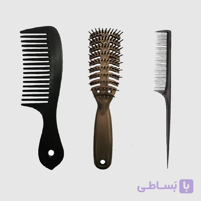 برس مو مدل SH010 به همرته شانه مو مدل 01 یسته 3 عددی  تک فروشی به قیمت عمده - کرایه در مقصد