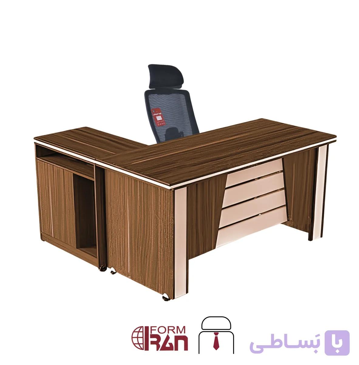 میز اداری ال دار (L) کارشناسی — تصویر 1