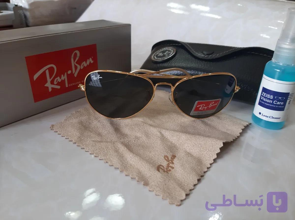 عینک خلبانی RAYBAN فریم طلایی