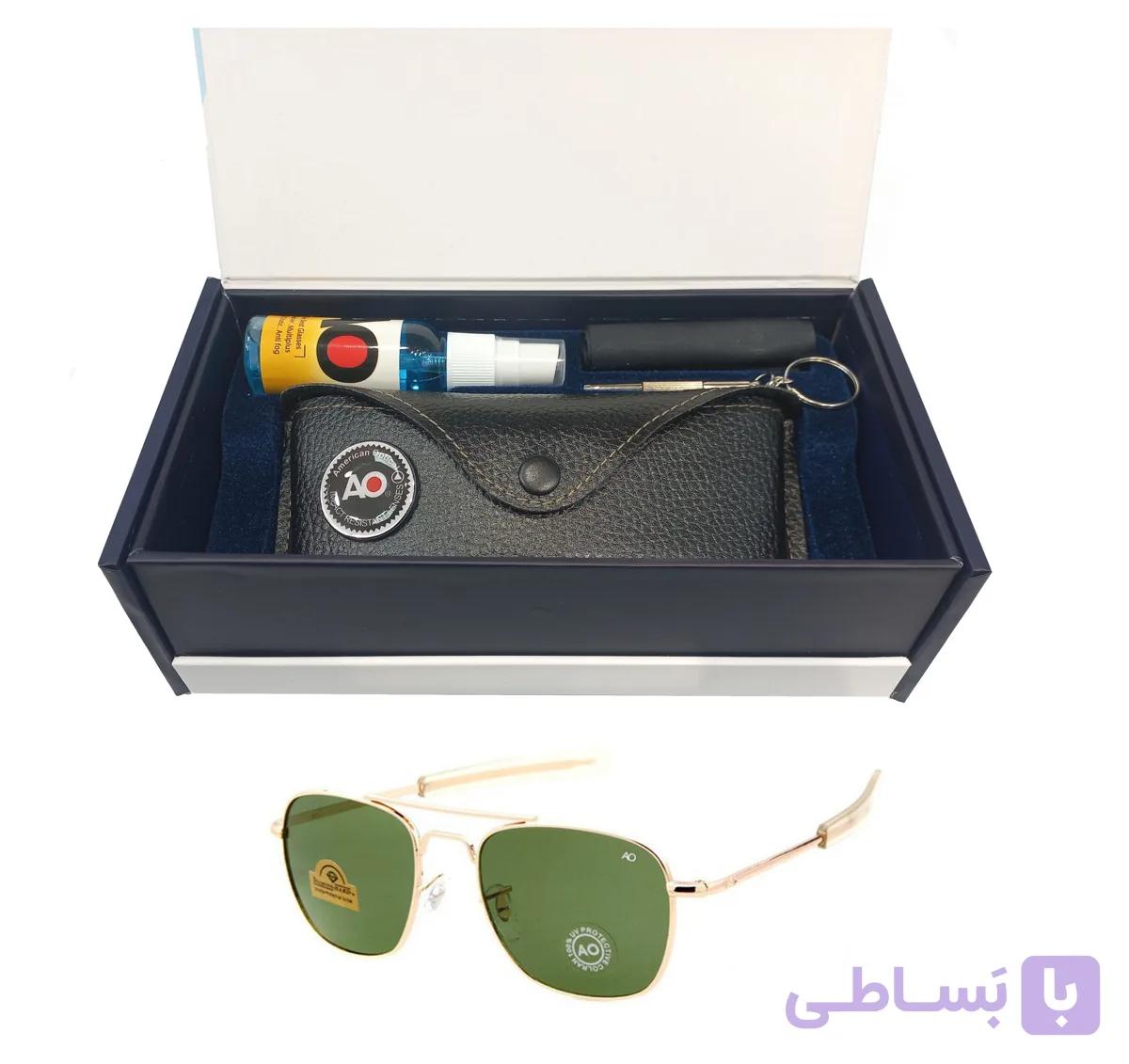 عینک خلبانی امیریکن اپتیکال (Ao) با پک ویژه — تصویر 1
