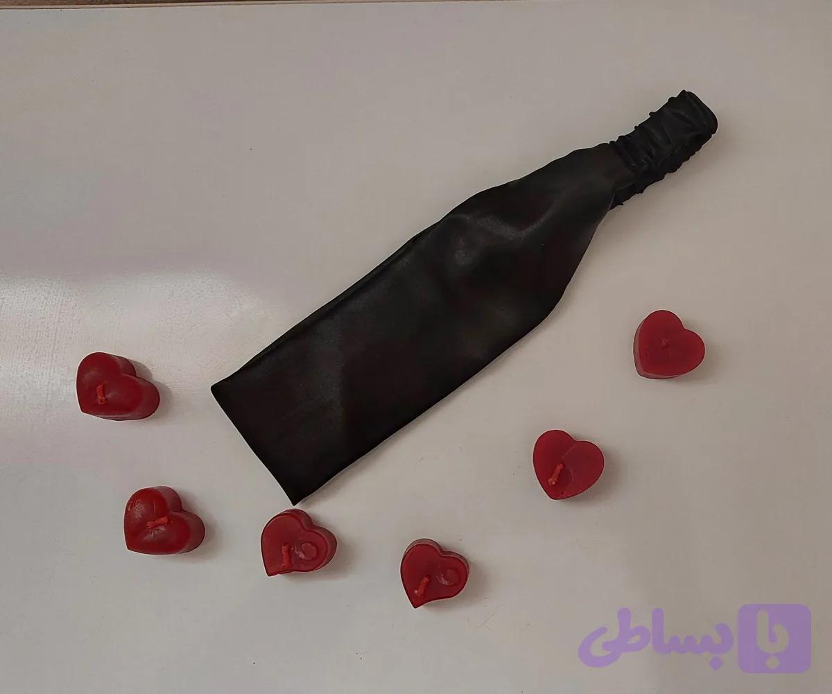 هدبند ساتن مشکی