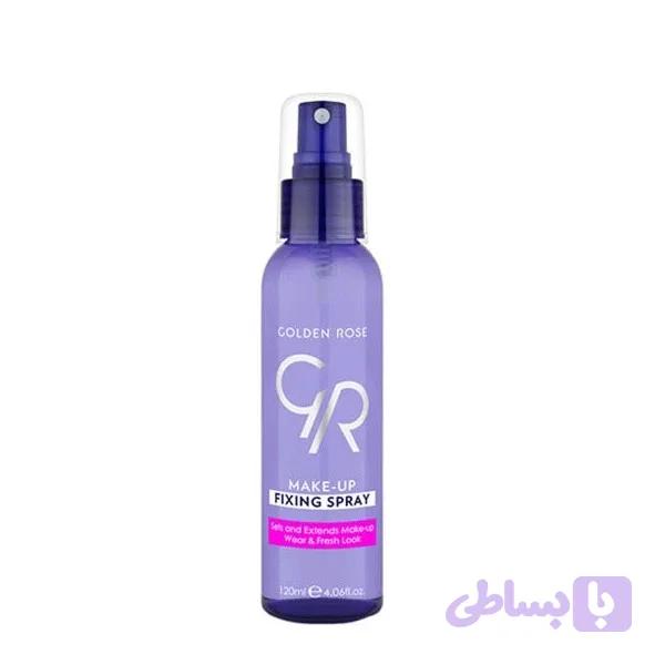 اسپری تثبیت کننده آرایشی گلدن رز مدل Fixing حجم 120 میلی لیتر