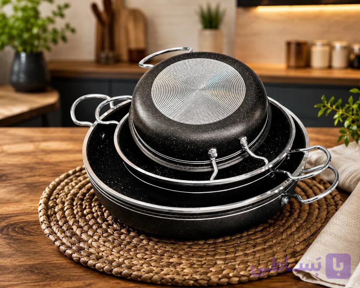 تابه 3 عددی تک دسته کف زنبوری