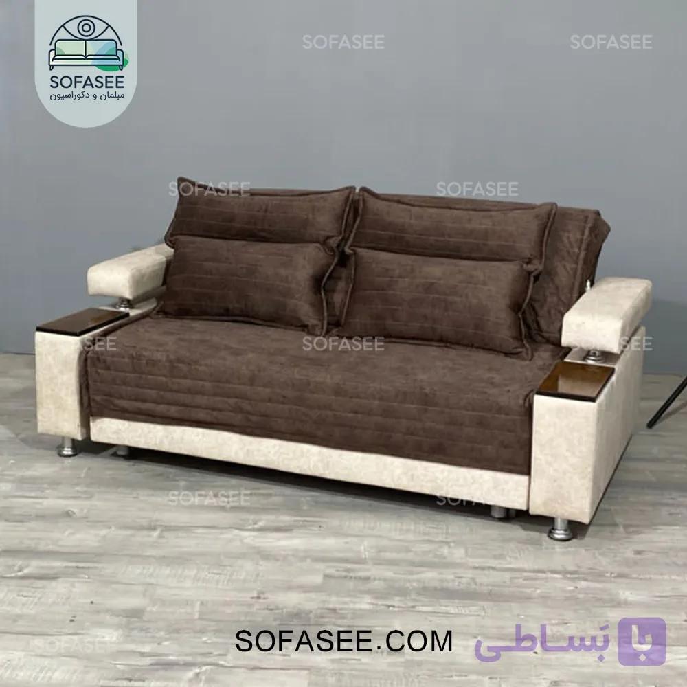کاناپه تخت خواب شو مدل لاریکس — تصویر 1