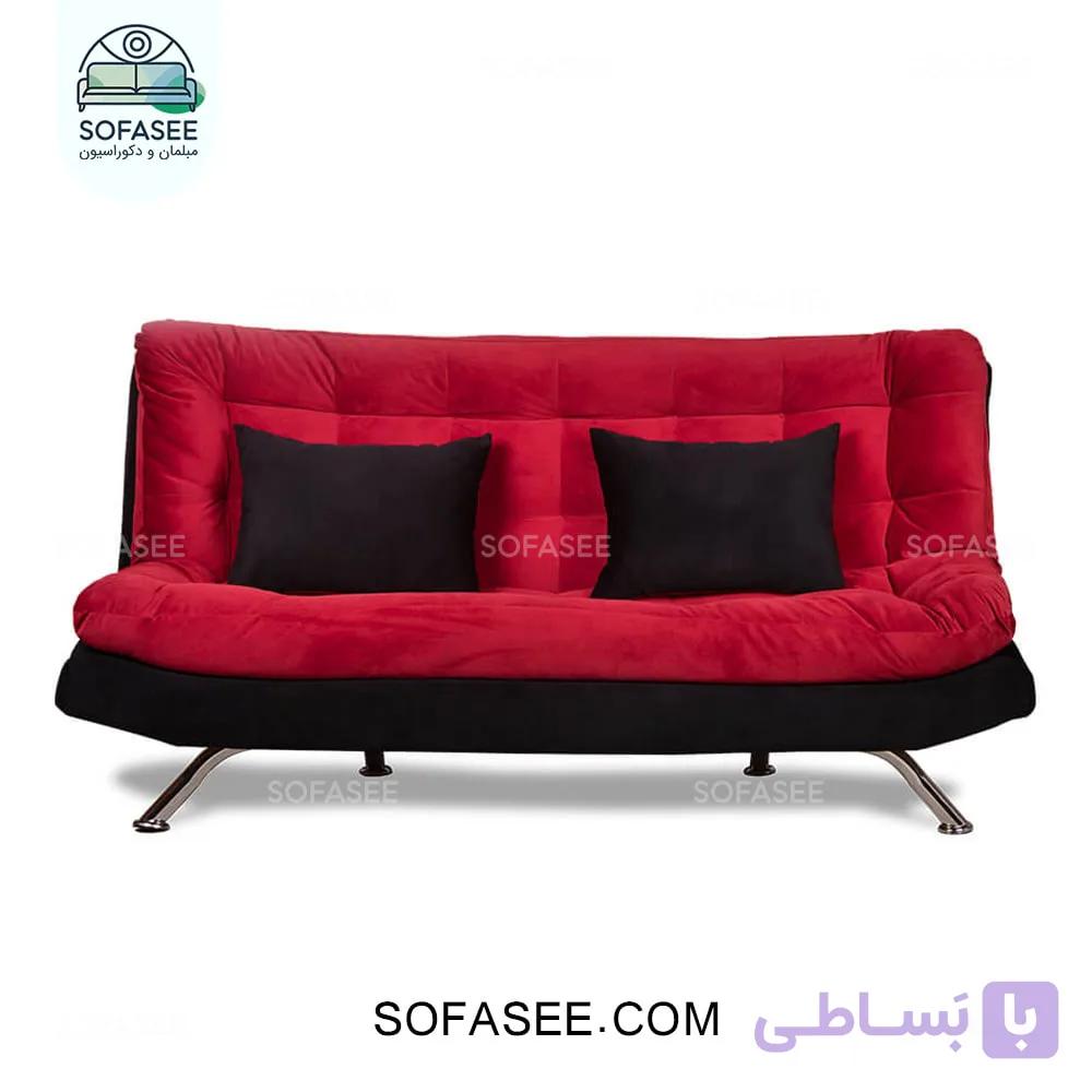 مبل تخت خواب شو دونفره بدون دسته مدل ایپک — تصویر 1