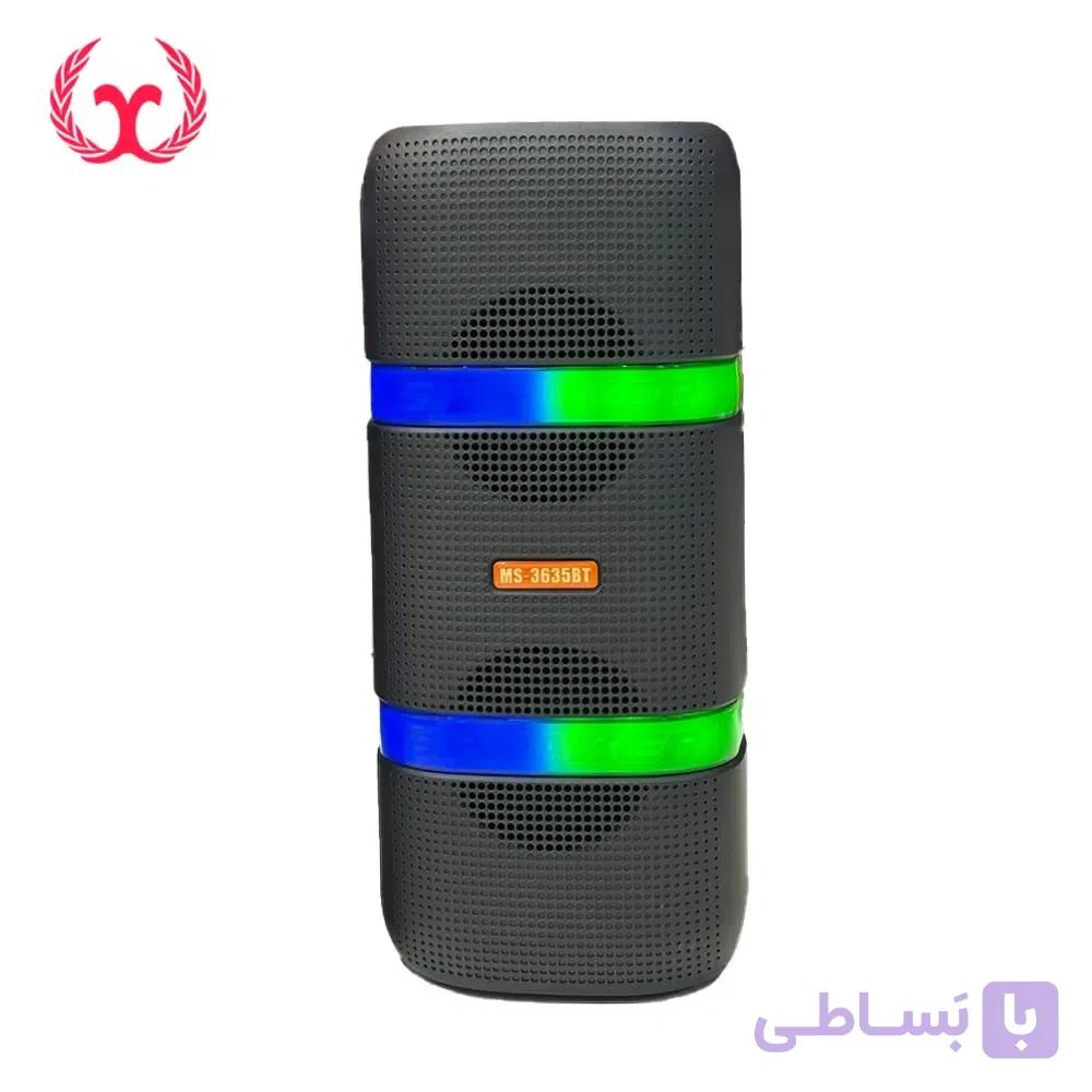 اسپیکر بلوتوثی MS-3635BT | اسپیکر قابل حمل با نورپردازی RGB — تصویر 1