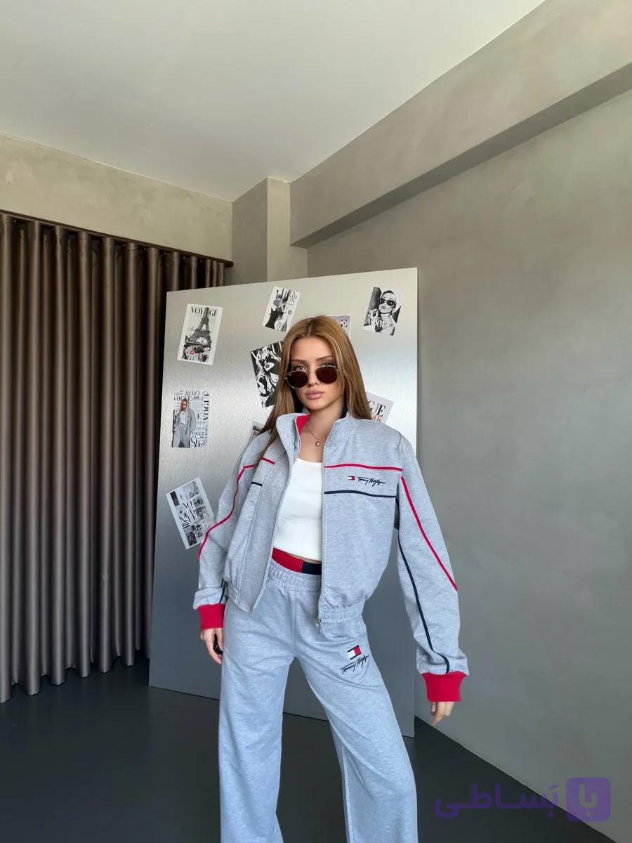 ست اسپرت زنانه Tommy Hilfiger رنگ روشن دورس پنبه — تصویر 1