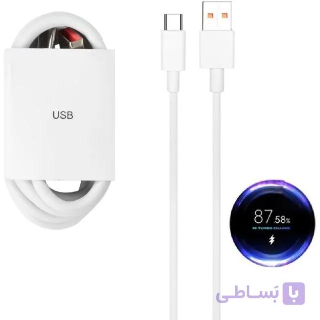 کابل شارژ شیائومی اورجینال 6 آمپر دارای ثانیه شمار پک دار — تصویر 1
