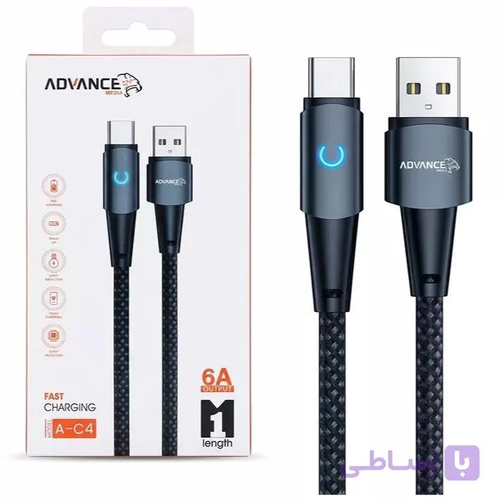 کابل شارژر ادونس تایپ سی مدل Advance A-C4 — تصویر 1