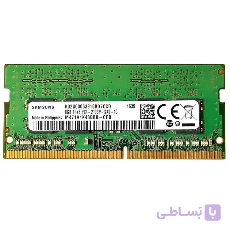 رم لپ تاپ DDR4 تک کاناله 2133 مگاهرتز CL15 سامسونگ مدل PC4-2133 ظرفیت 8 گیگابایت — تصویر 1