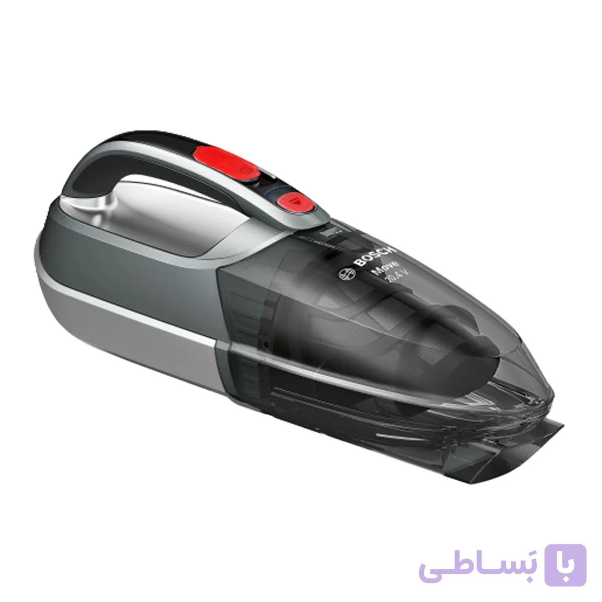 جارو شارژی دستی بوش مدل BHNL21PRO با باتری لیتیوم 21.6 ولت، توان مکش 125 ایر وات، دو درجه تنظیم مکش، فیلتر و مخزن قابل شستشو و لوازم جانبی کامل همراه کیف نگه‌دارنده — تصویر 1