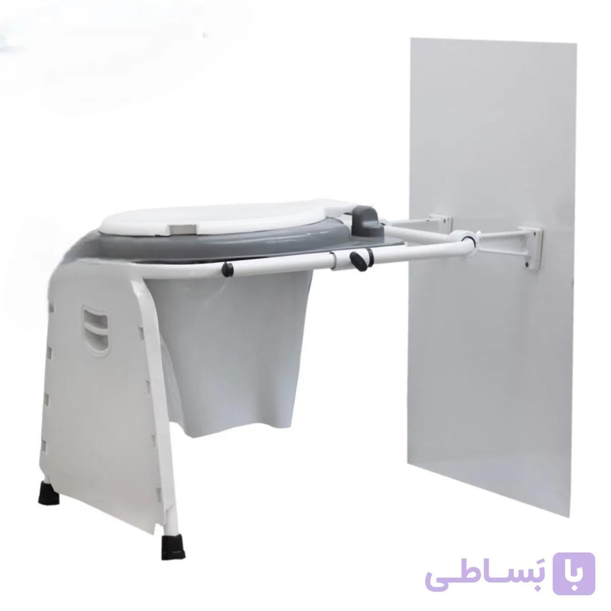 توالت فرنگی دیواری پایه فلز تیوان طب — تصویر 1