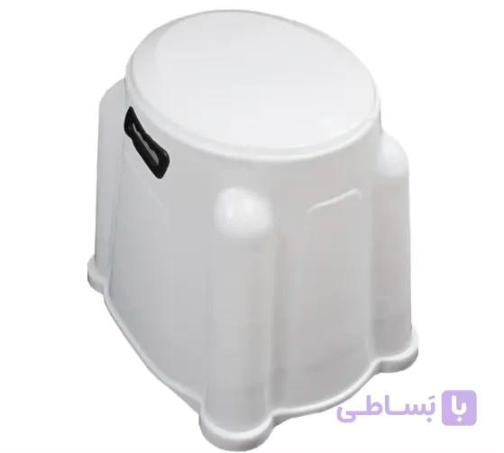 توالت فرنگی پلاستیکی دوربسته طرح گل تیوان طب — تصویر 1