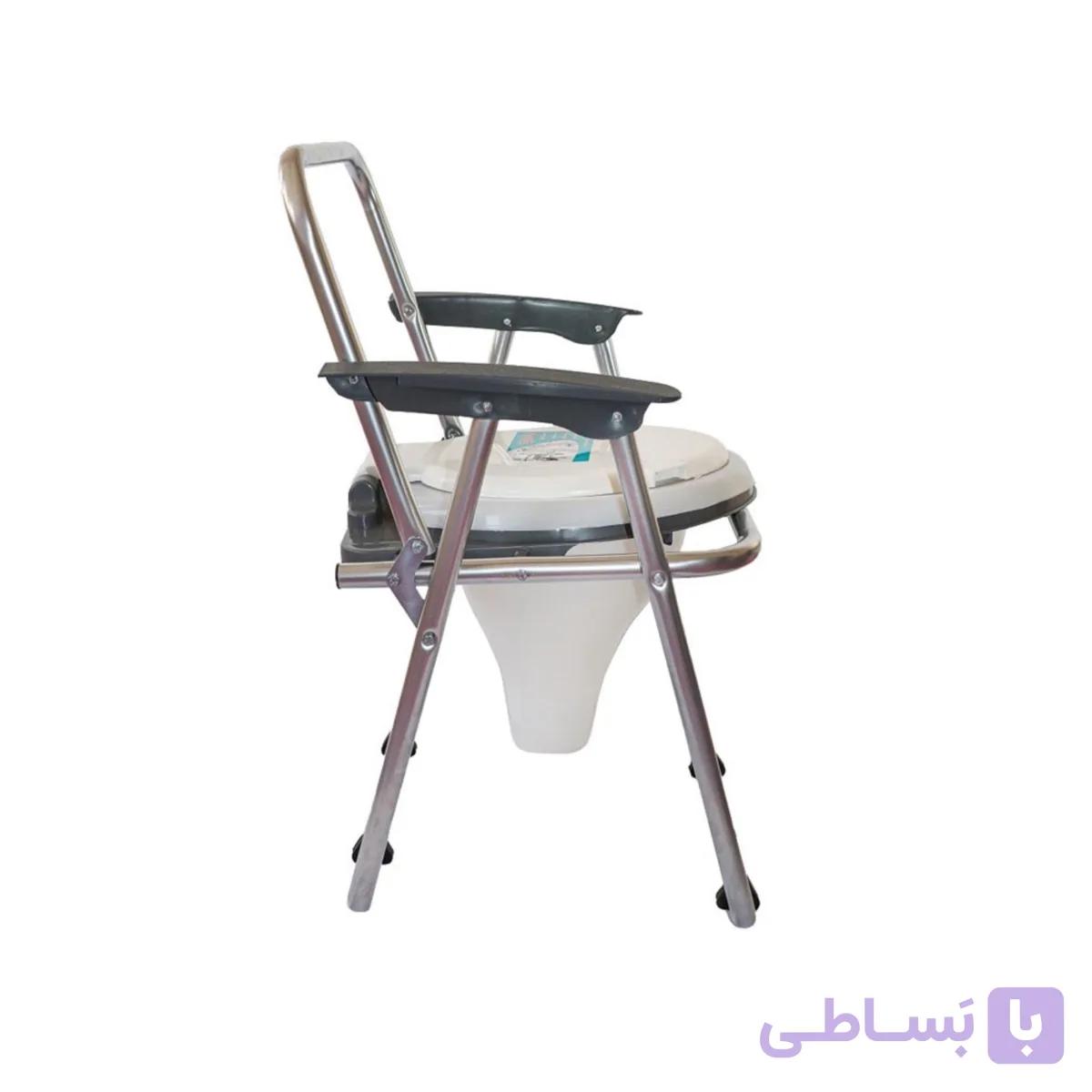 توالت فرنگی تاشو ساده (گالوانیزه) تیوان طب — تصویر 1