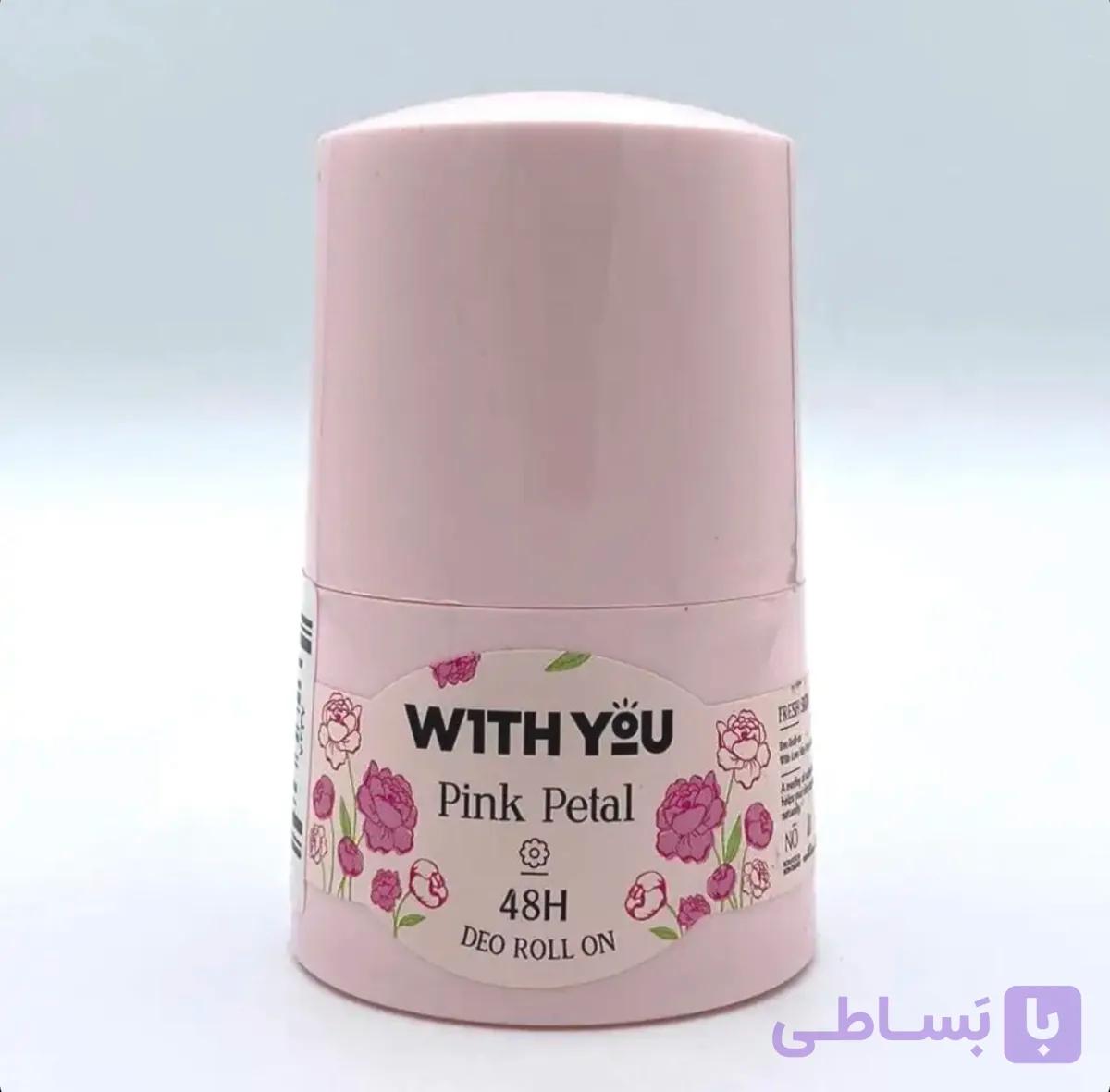 مام رولی صورتی ویت یو pink petal