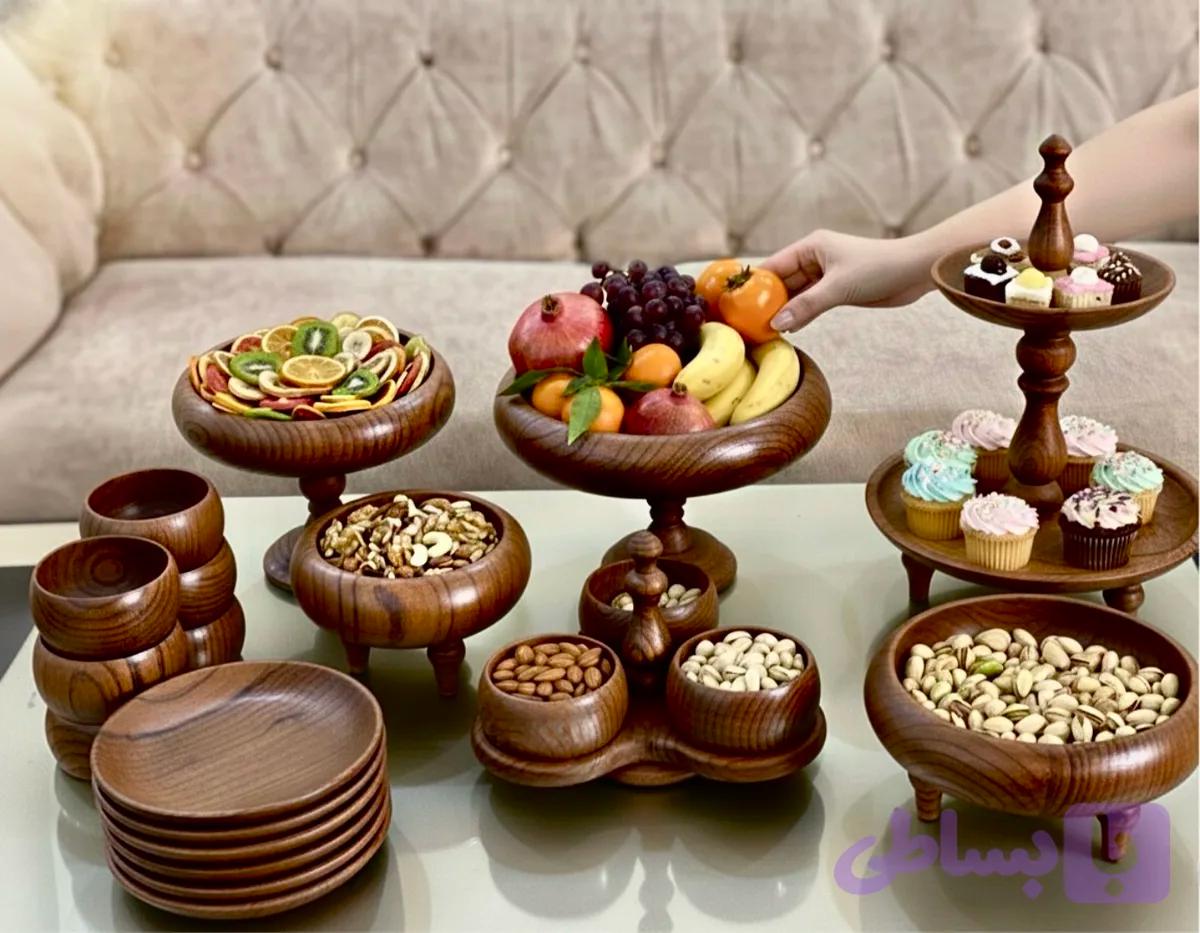 سرویس پذیرایی کامل چوب گردو صادراتی W111
