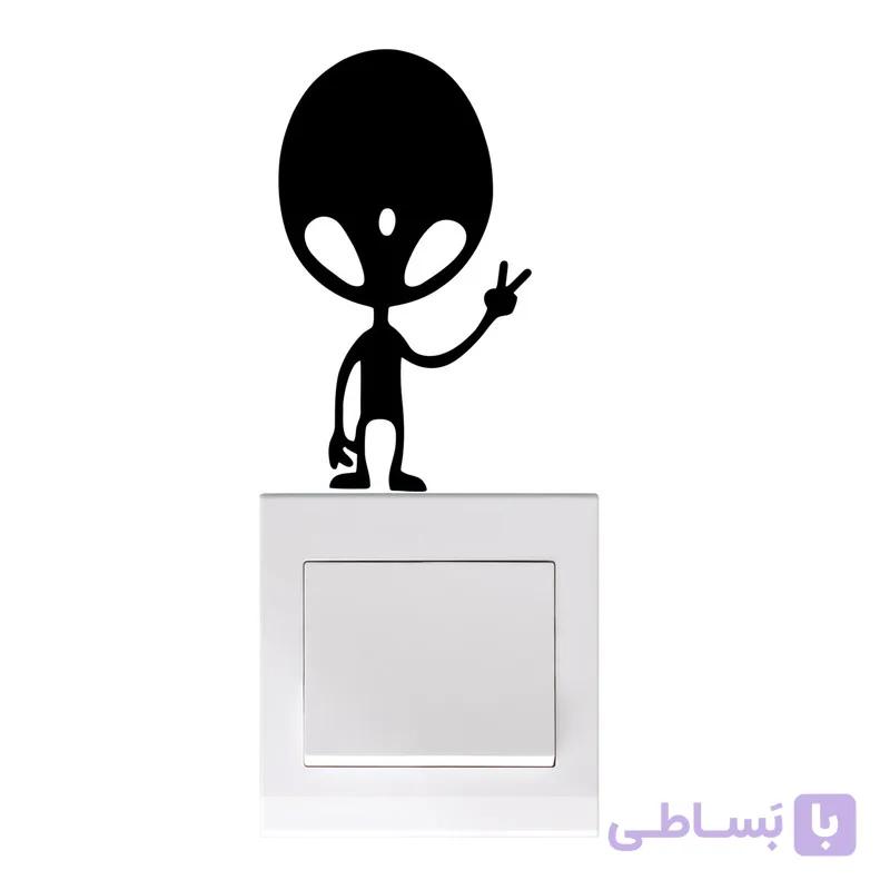 استیکر چوبی کلید پرسناژ بسته 4 عددی پریز مدل SW4