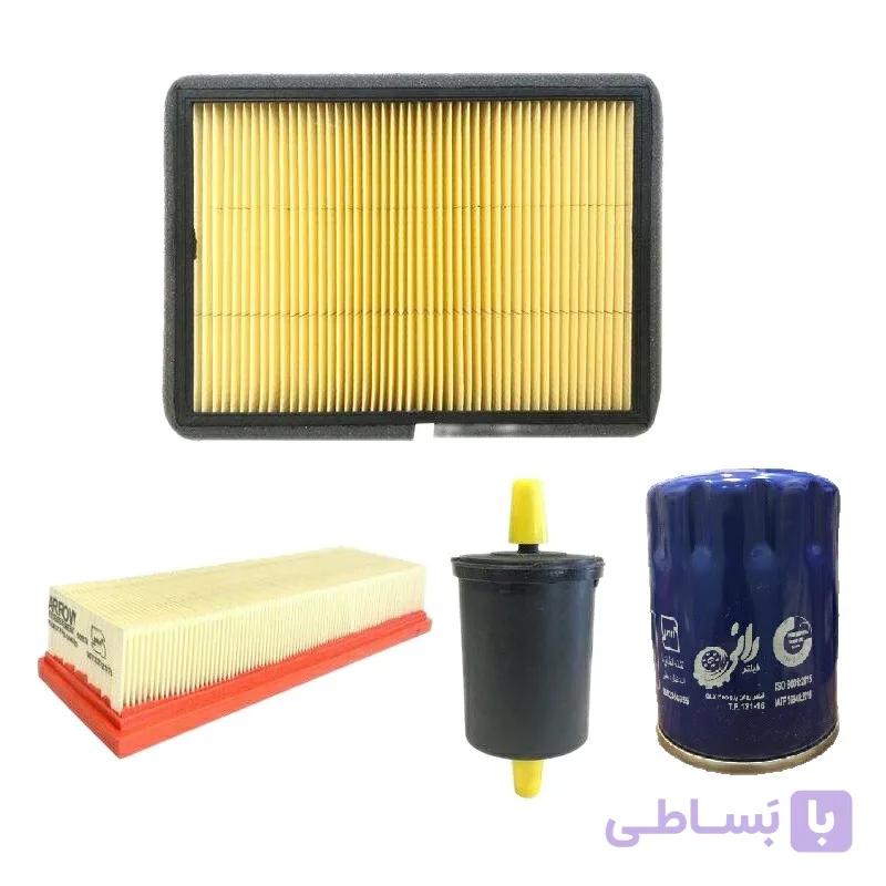 پک کامل فیلتر روغن  خودرو  پژو رانی  به همراه فیلتر کابین و فیلتر هوا و صافی بنزین