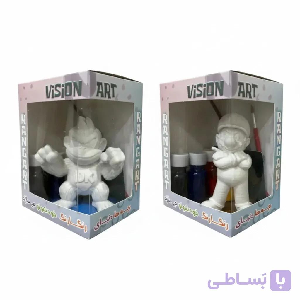 مجموعه دو عددی عروسک رنگ‌آمیزی رنگارت دانکی کونگ و سوپر ماریو — تصویر 1