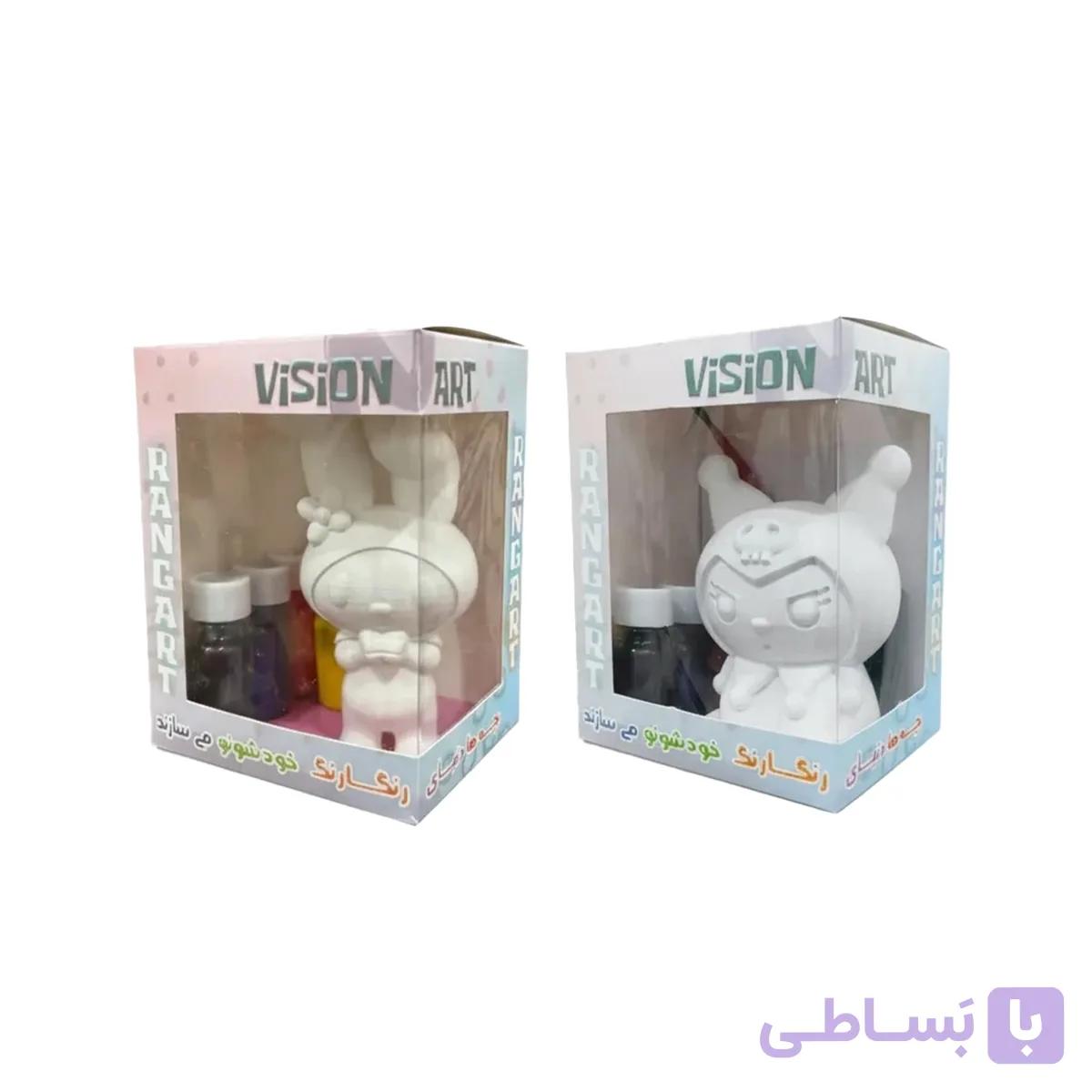 مجموعه دو عددی عروسک رنگ‌آمیزی رنگارت ملودی و کرومی — تصویر 1