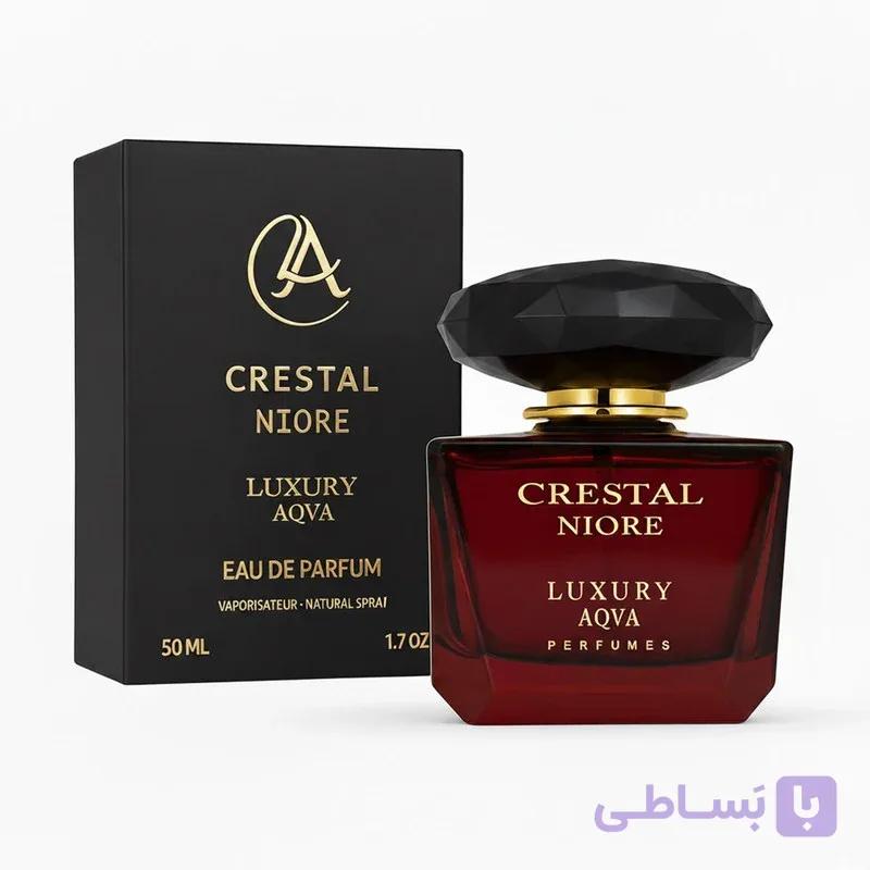 ادوپرفیوم زنانه لاکچری آکوا مدل CRESTAL NIORE با رایحه گرم حجم 50 میلی‌لیتر — تصویر 1