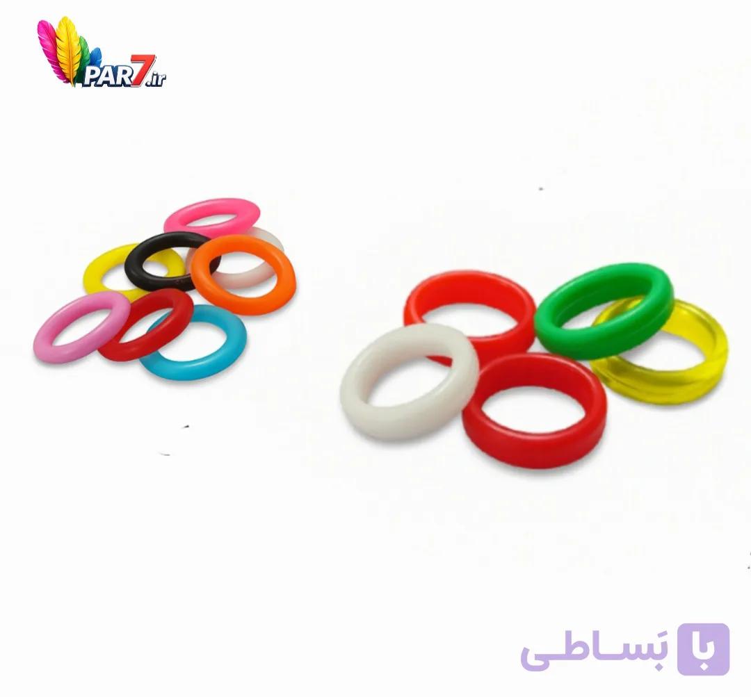 حلقه پا پرندگان  واشری رنگی