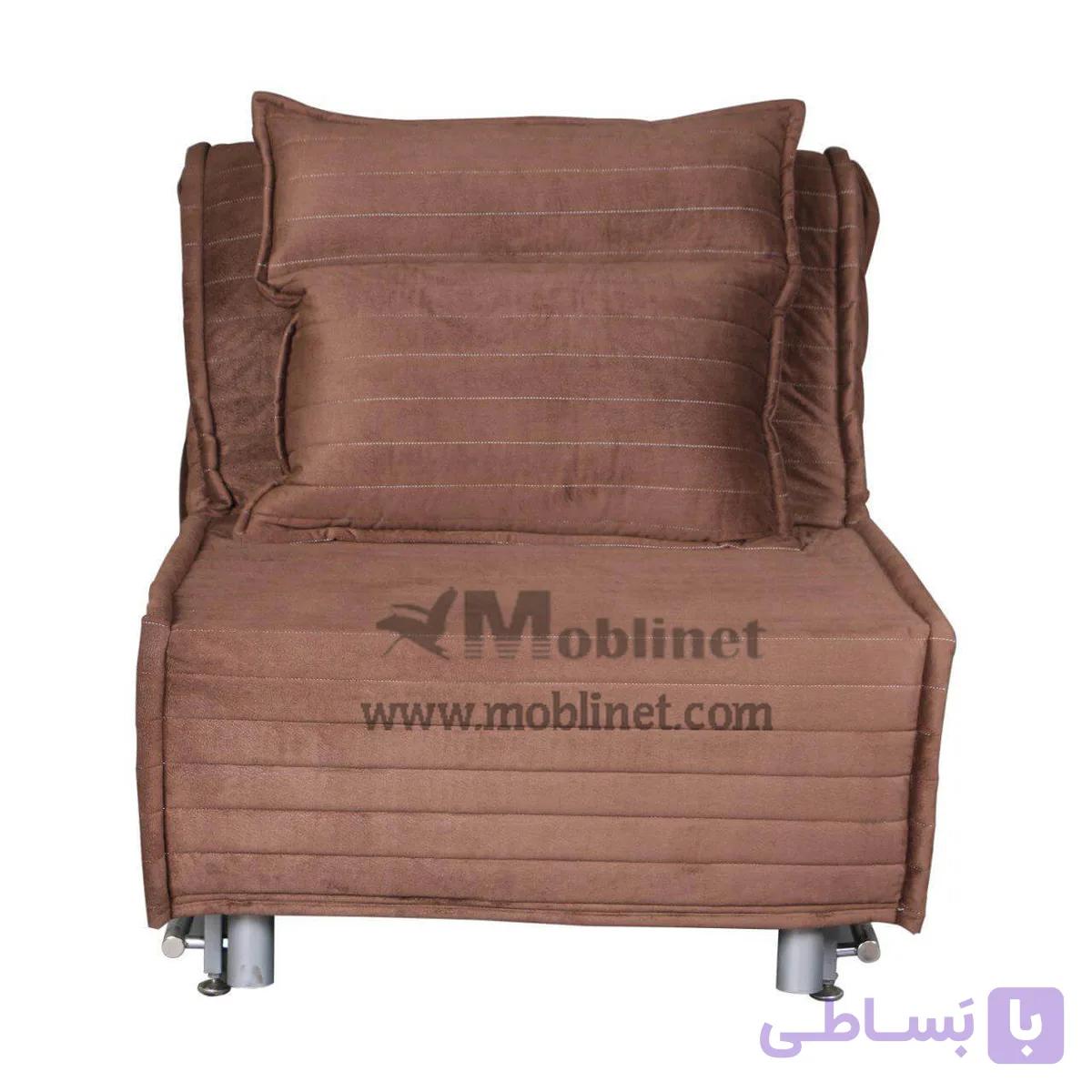 مبل تختخواب شو یکنفره کاپری بدون دسته عرض 100 — تصویر 1