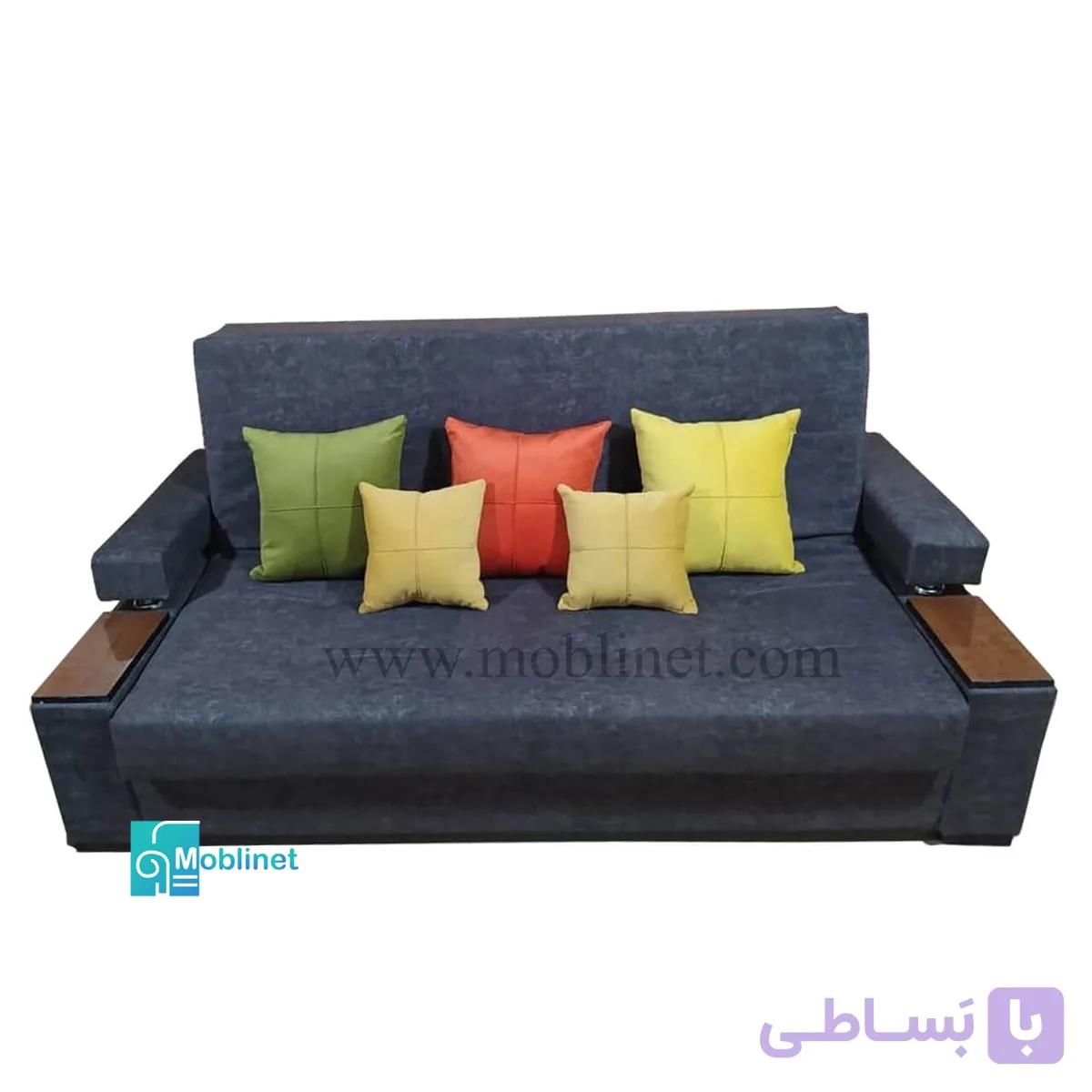 مبل تختخواب شو دو نفره رایکا باکسدار — تصویر 1