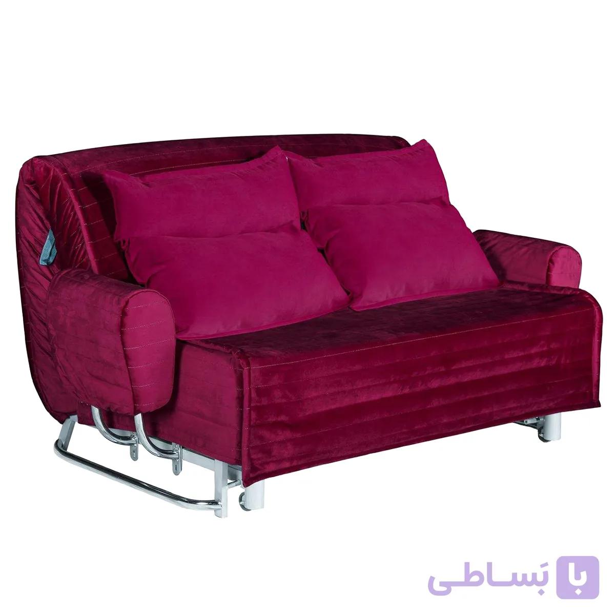 مبل تختخواب شو دونفره پانیز دسته متکایی — تصویر 1