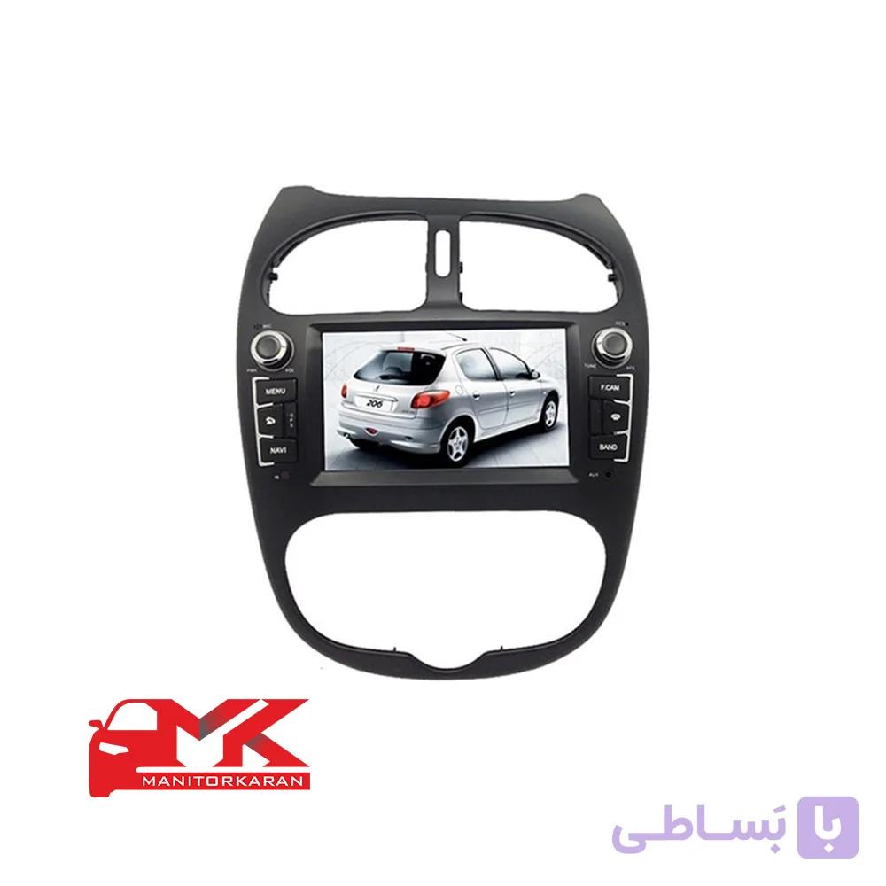 مانیتور اندروید پژو 206 ولوم دار فابریکی — تصویر 1