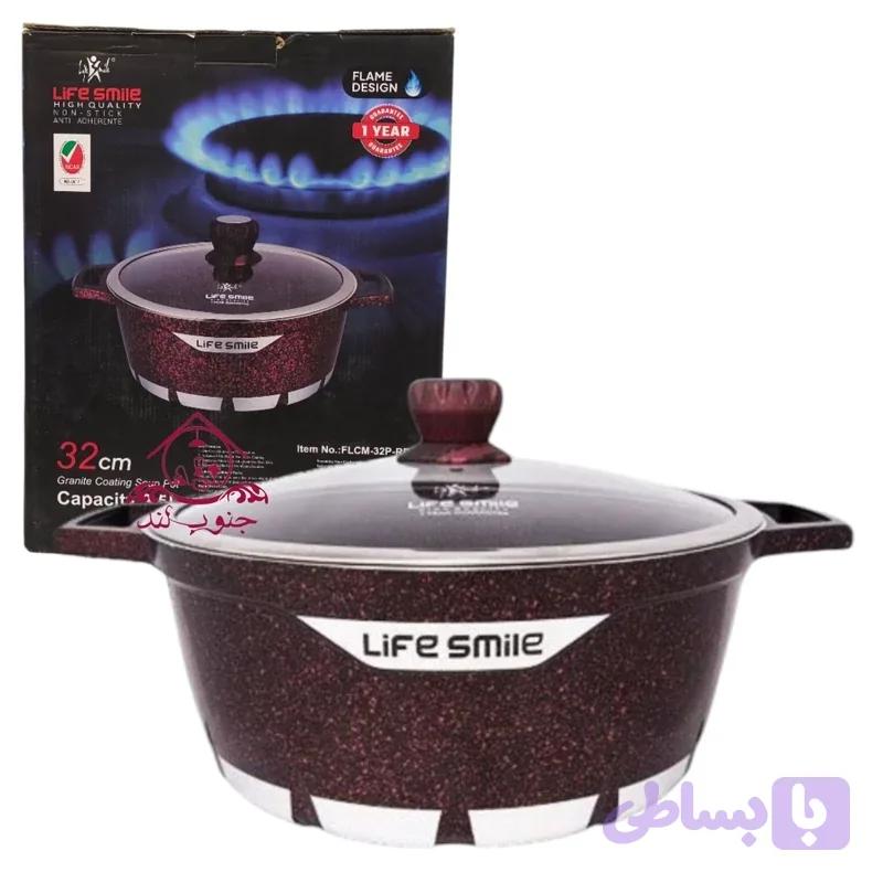 قابلمه تک لایف اسمایل سایز 32 مدل flcm 32p red