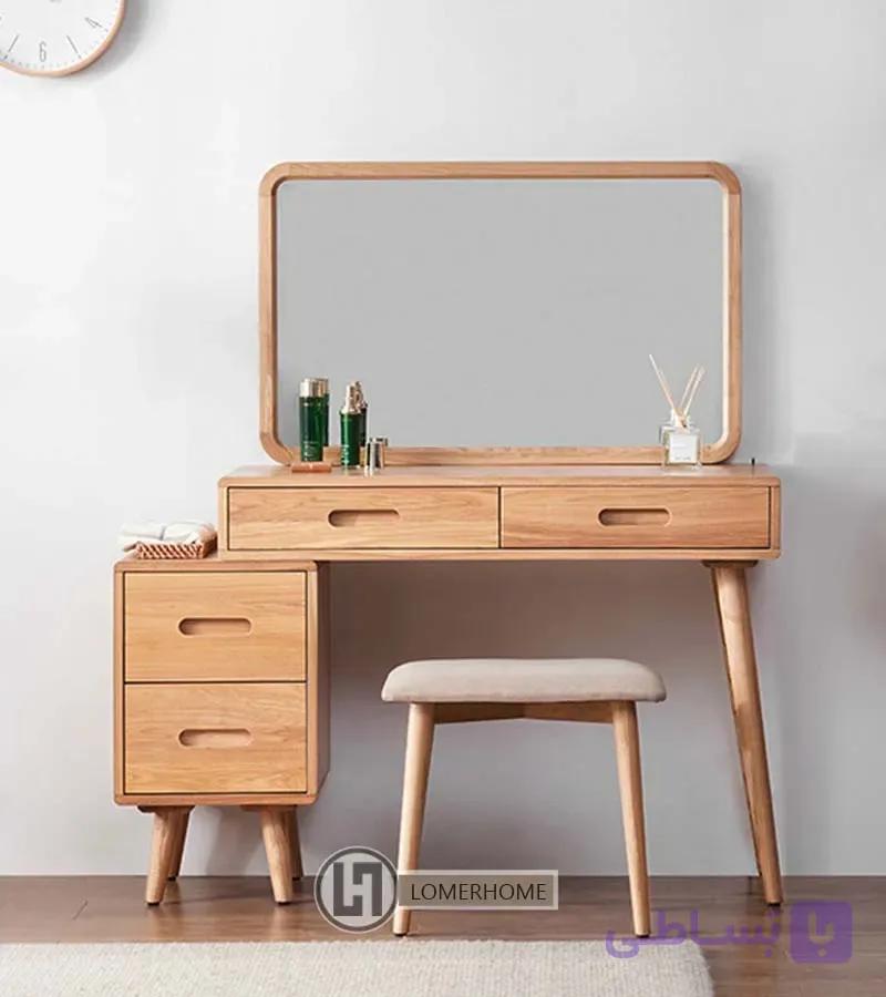 میز آرایش تمام چوب a216 — تصویر 1