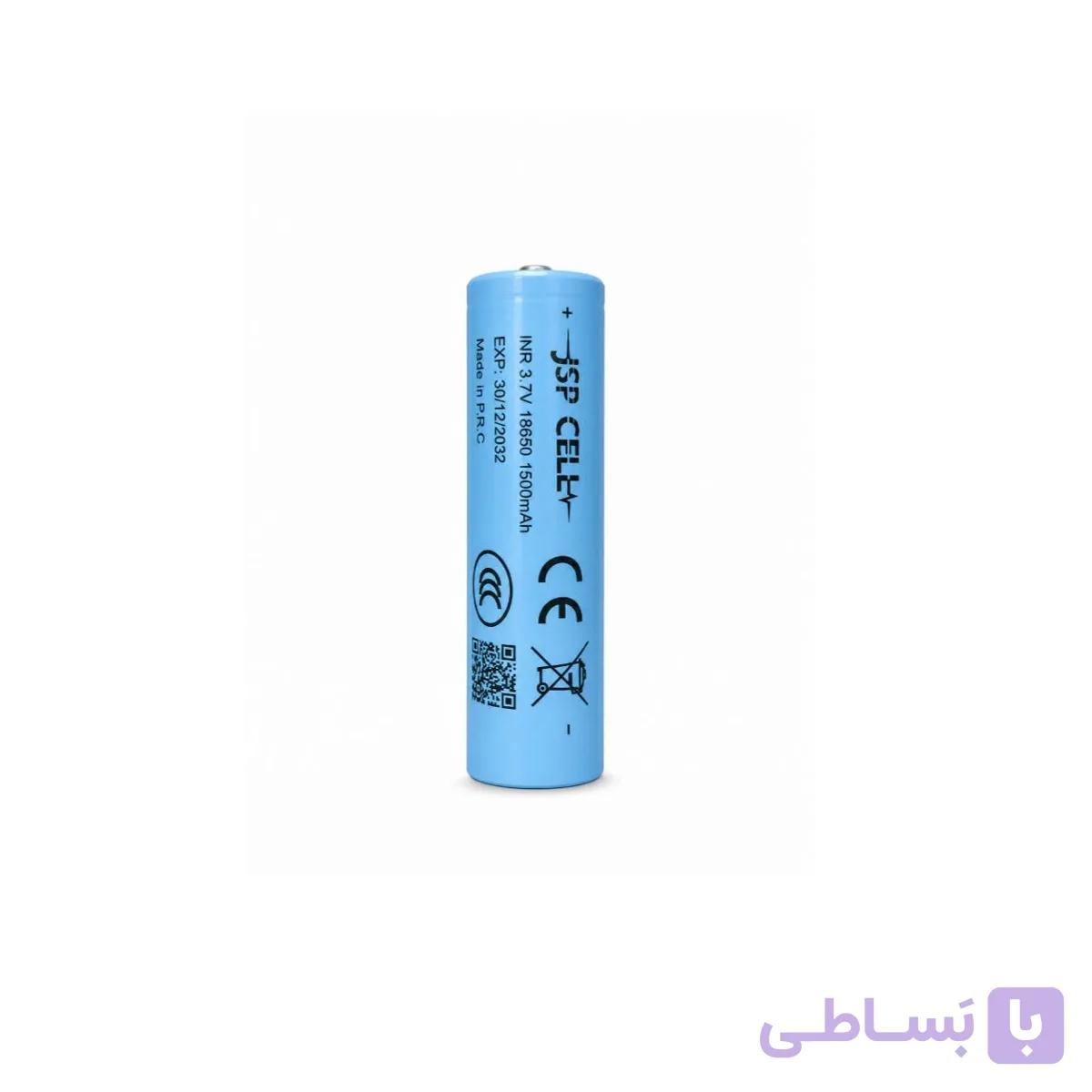 باتری لیتیوم 18650 JSP CEll 1500ma نوک دار — تصویر 1
